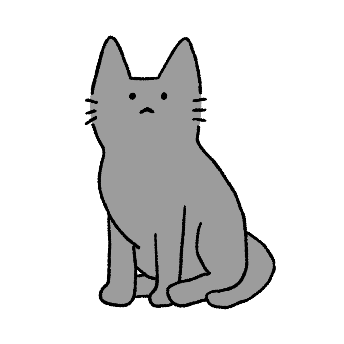 猫 -グレー-