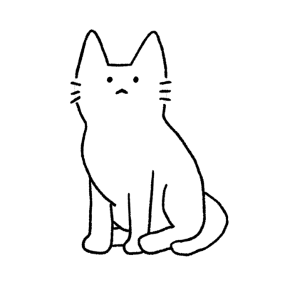 猫 -白-